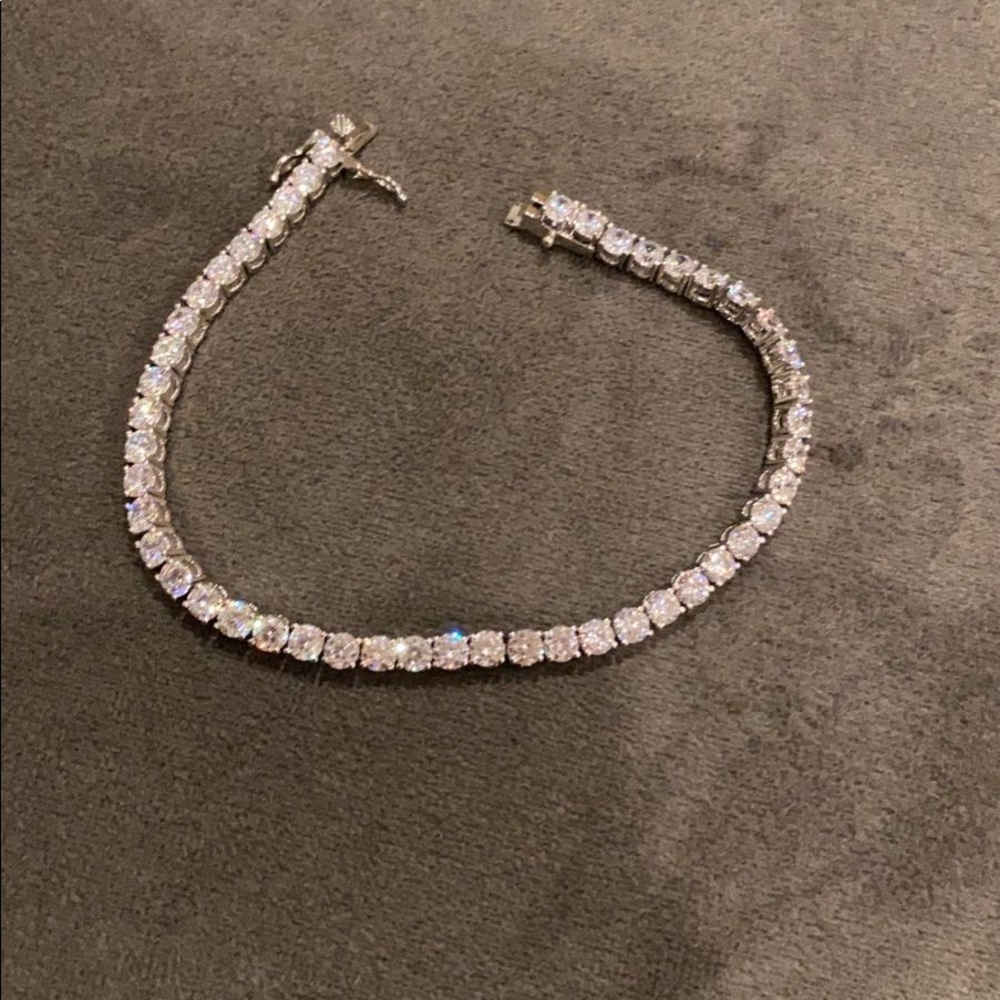 Nana Tennis Anklet 4MM/Silver